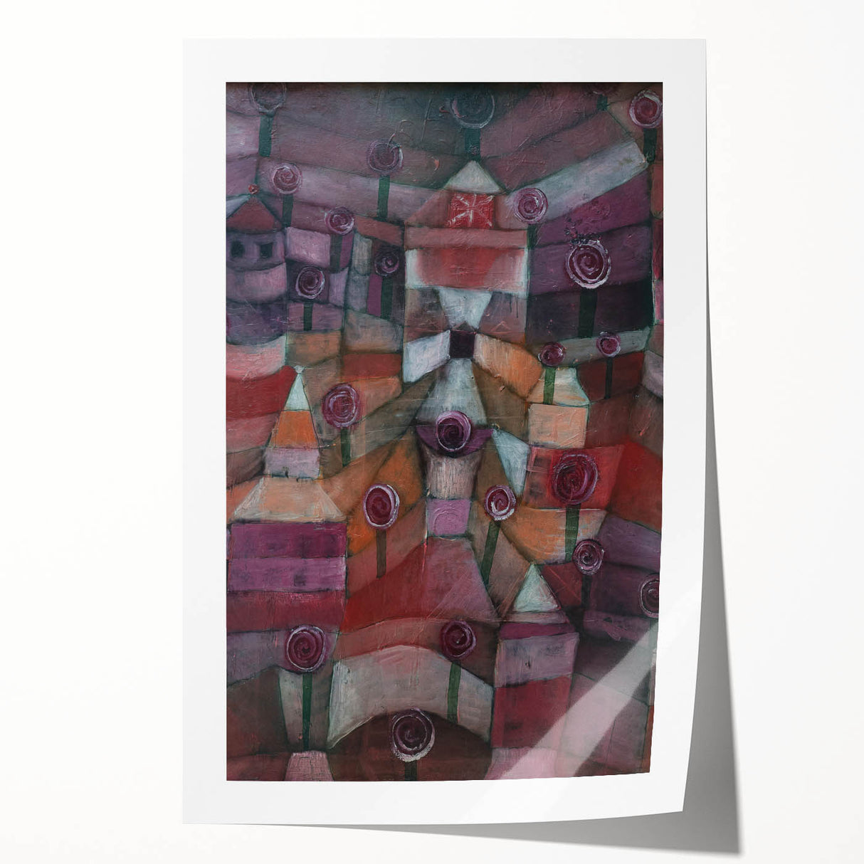 Modern Wall Art - Paul Klee’s Rose Garden Abstract Print