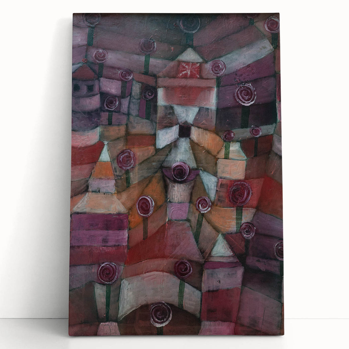 Modern Wall Art - Paul Klee’s Rose Garden Abstract Print