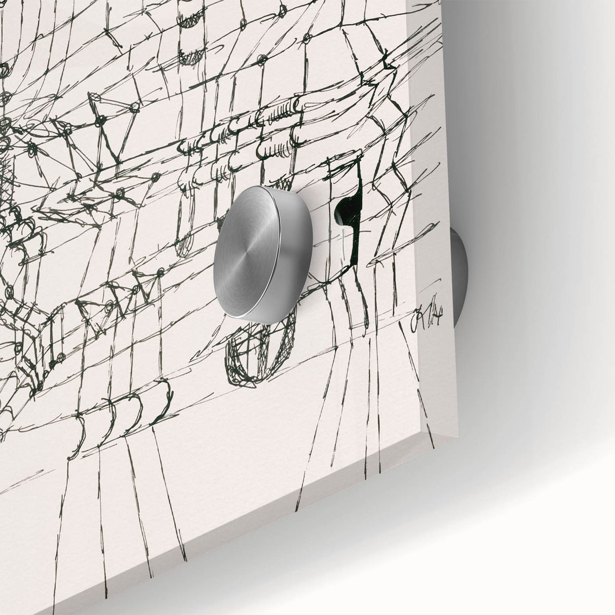 Modern Wall Art - Paul Klee’s Knotted Net Drawing Print