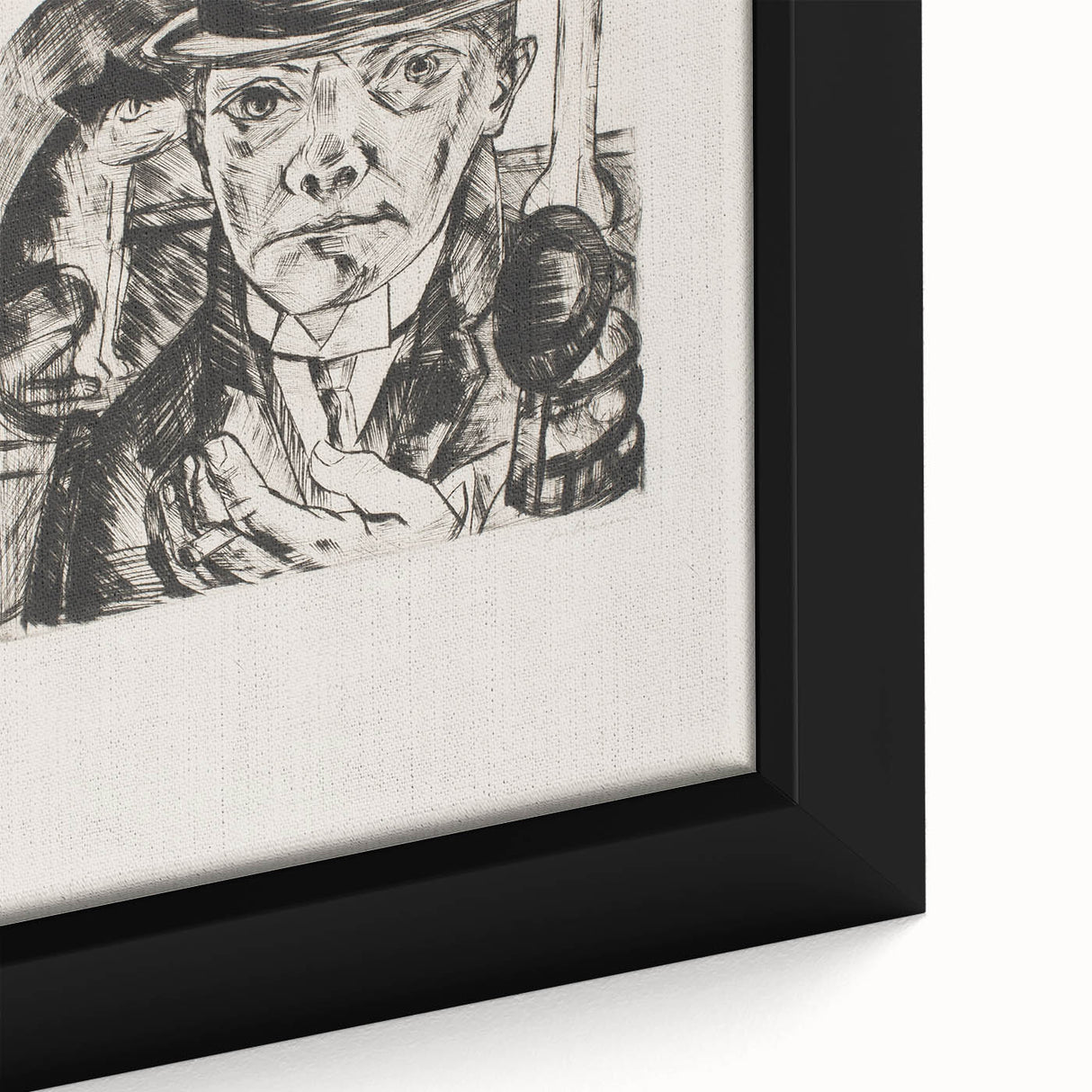 Modern Wall Art - Max Beckmann’s Self-Portrait in Bowler Hat Print