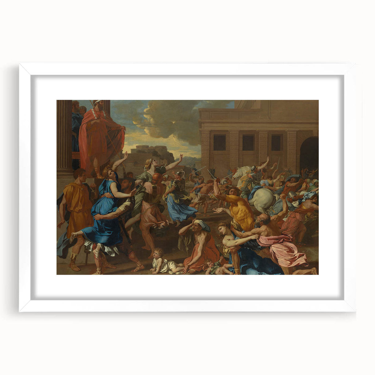 Modern Wall Art - The Abduction of the Sabine Women by Poussin