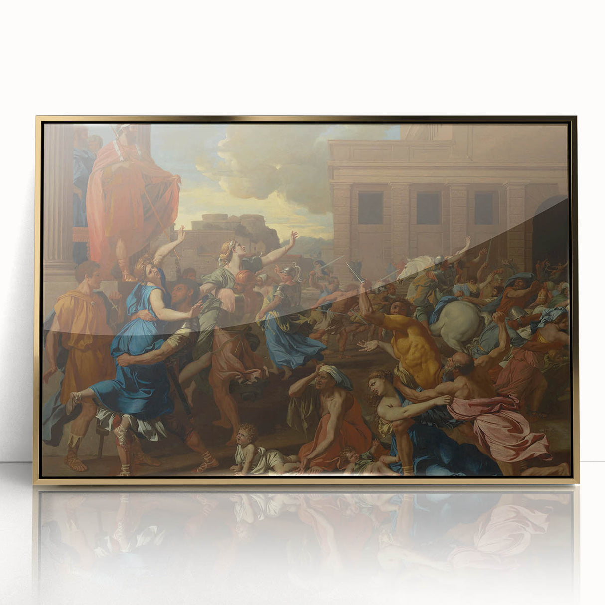 Modern Wall Art - The Abduction of the Sabine Women by Poussin
