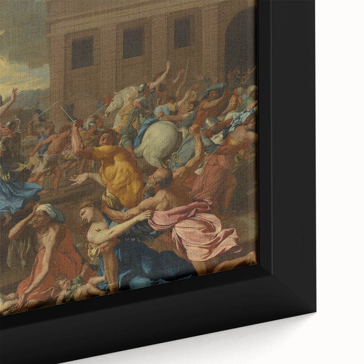 Modern Wall Art - The Abduction of the Sabine Women by Poussin
