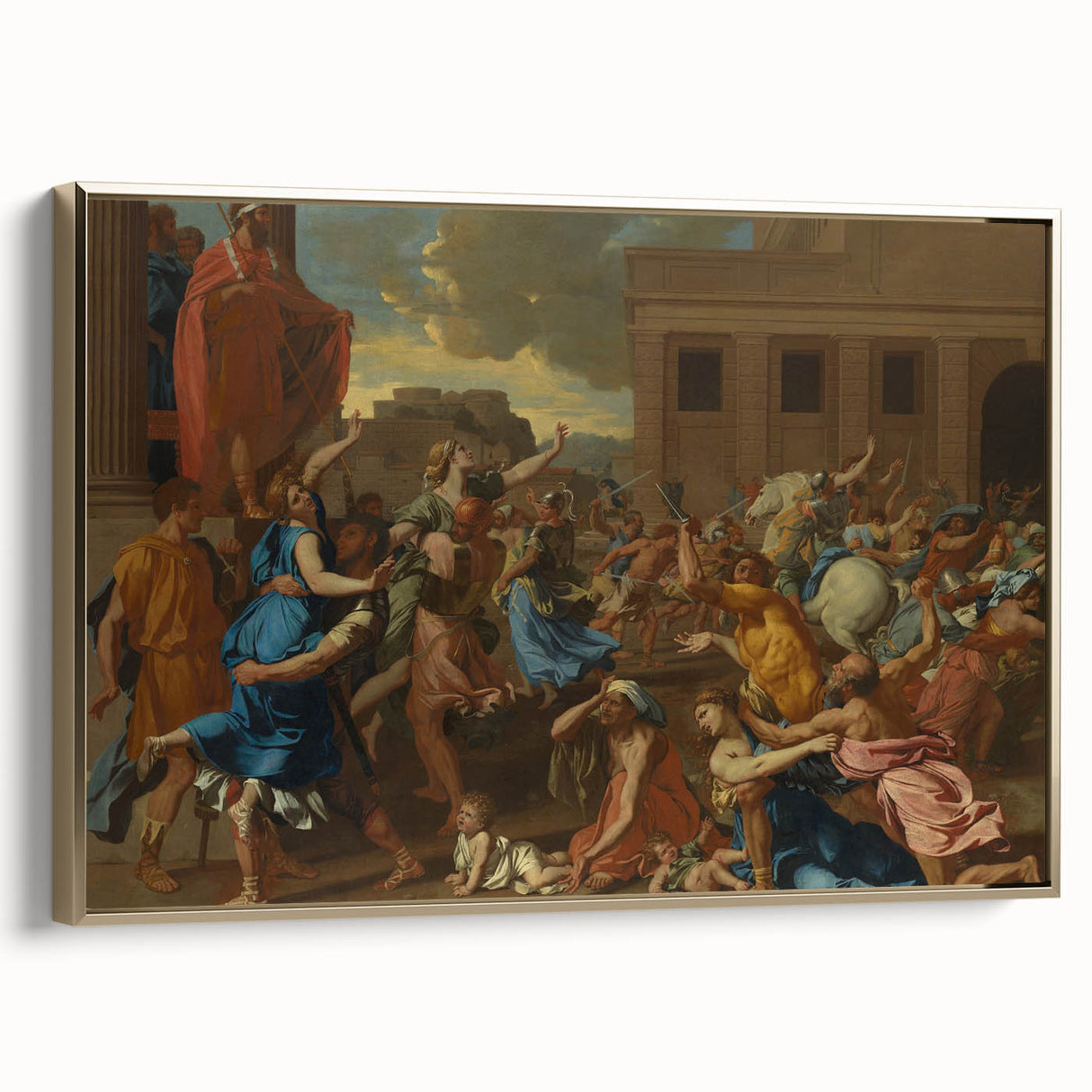 Modern Wall Art - The Abduction of the Sabine Women by Poussin
