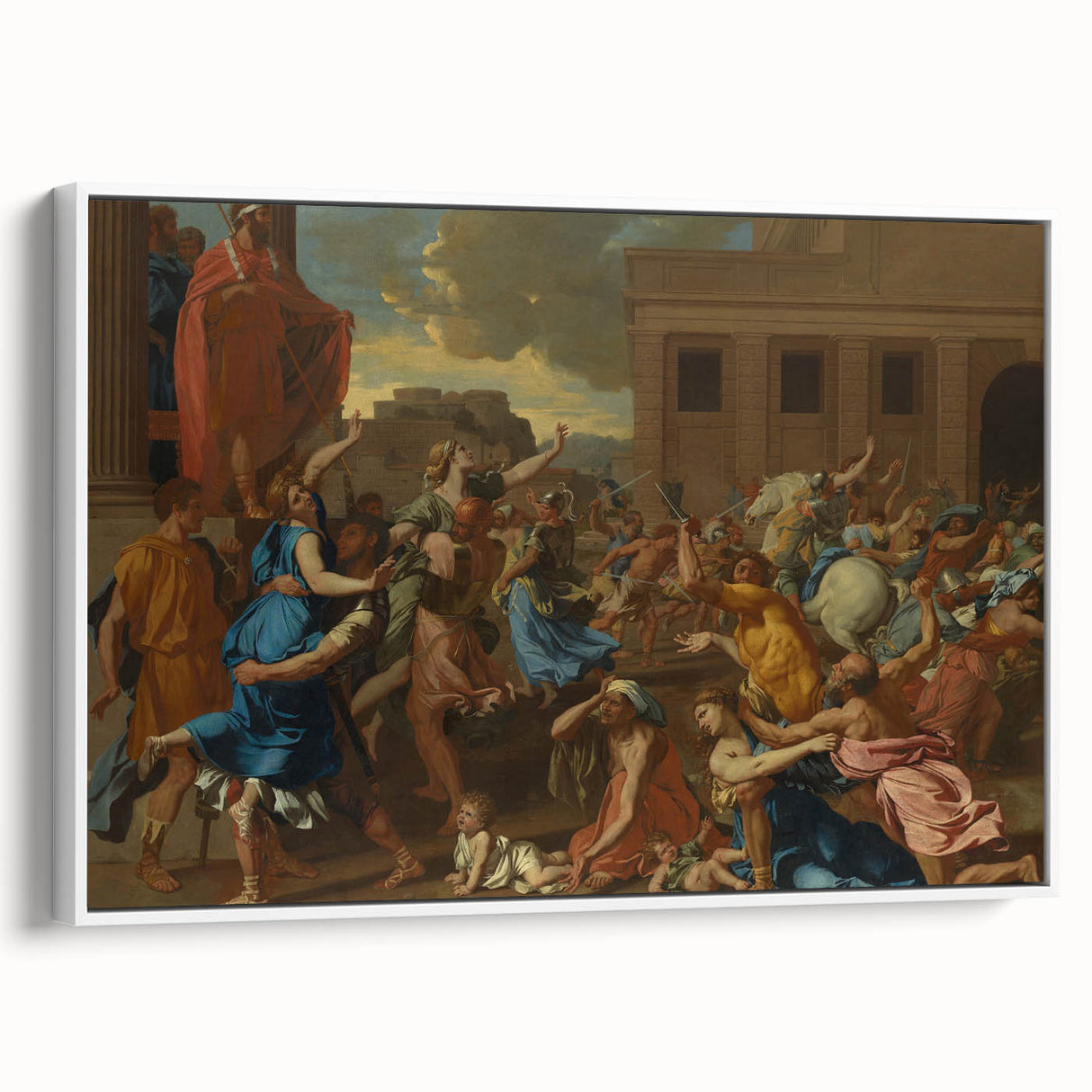 Modern Wall Art - The Abduction of the Sabine Women by Poussin