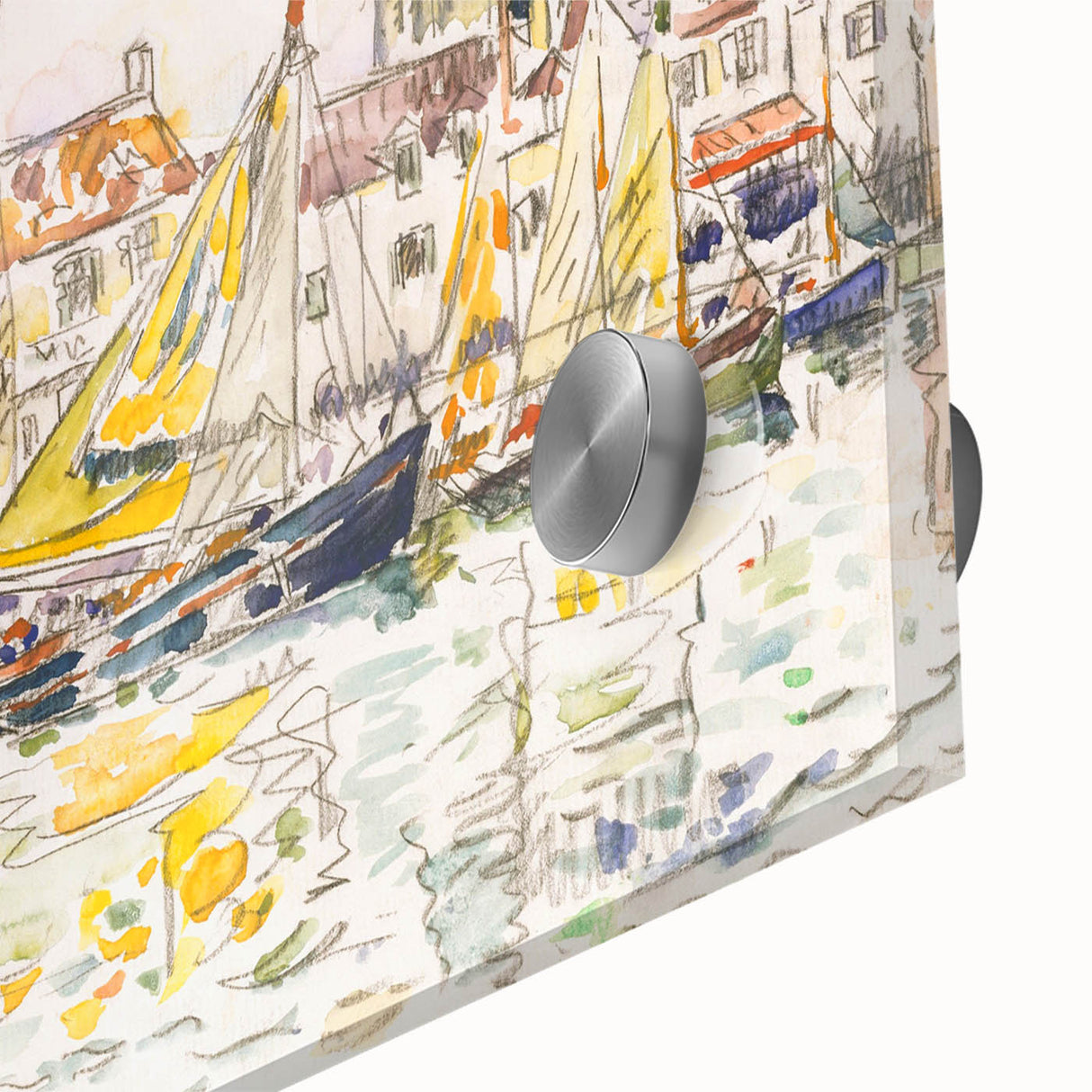 Modern Wall Art - Vibrant Fishing Boats at Le Pouliguen