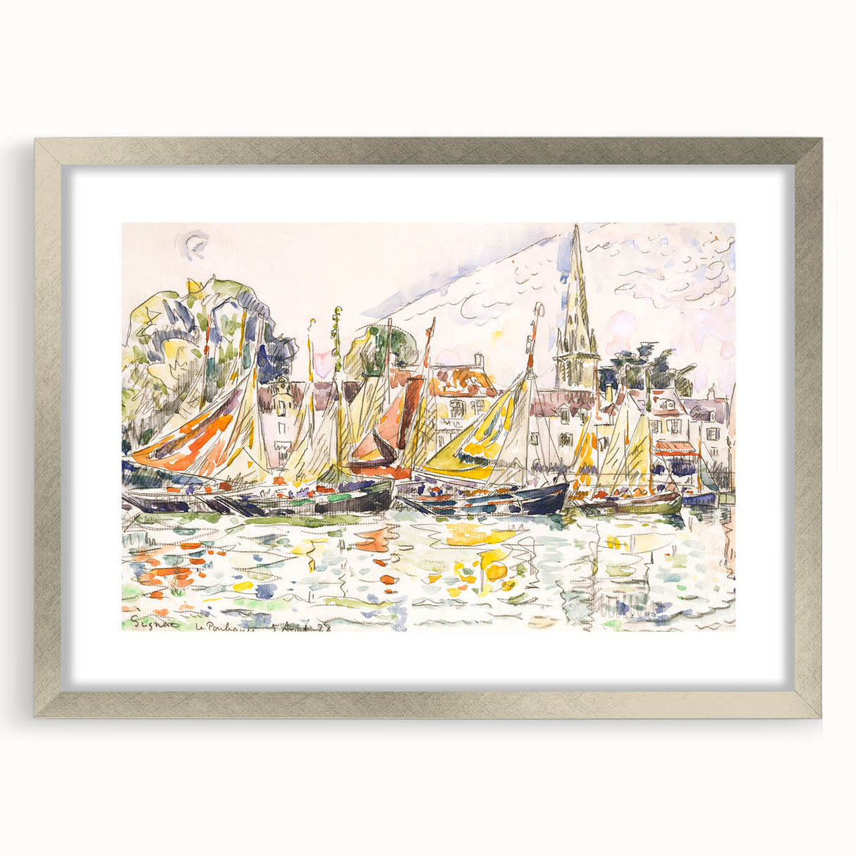 Modern Wall Art - Vibrant Fishing Boats at Le Pouliguen