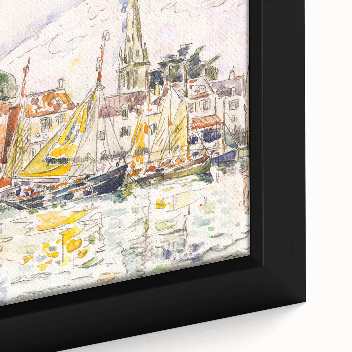 Modern Wall Art - Vibrant Fishing Boats at Le Pouliguen