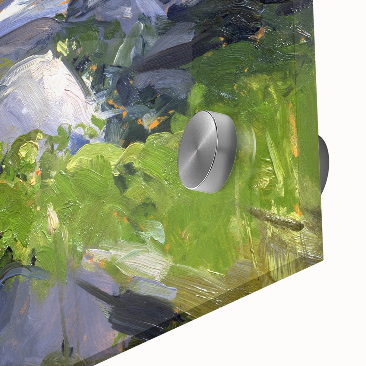 Modern Wall Art - Coastal Landscape with Lush Greenery