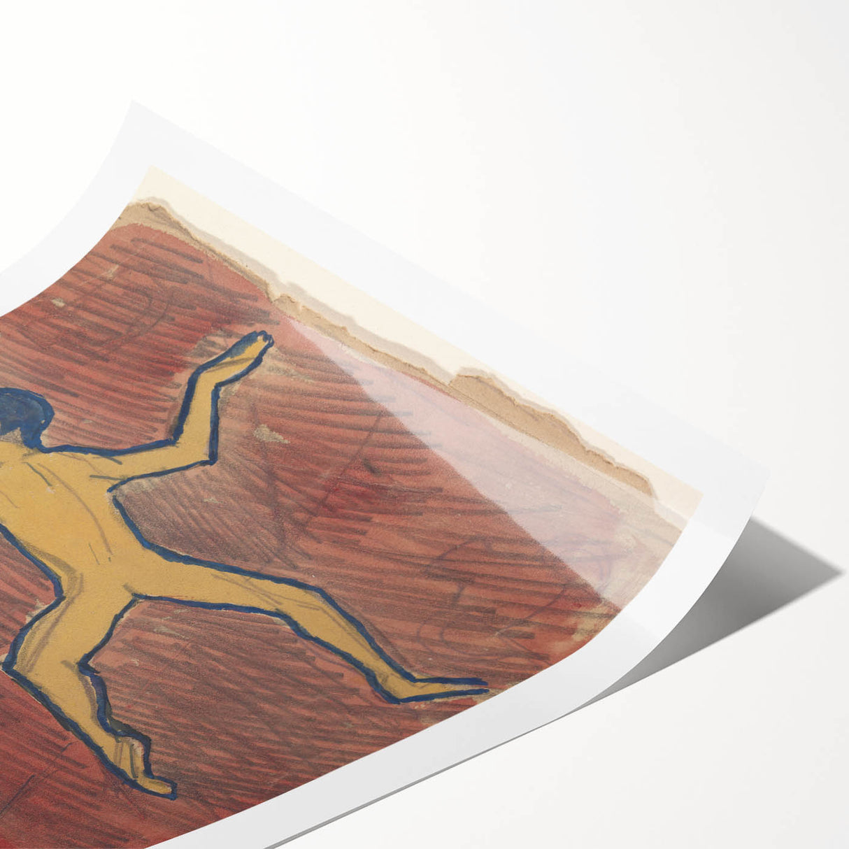 Modern Wall Art - Abstract Dance Study with Expressive Figures