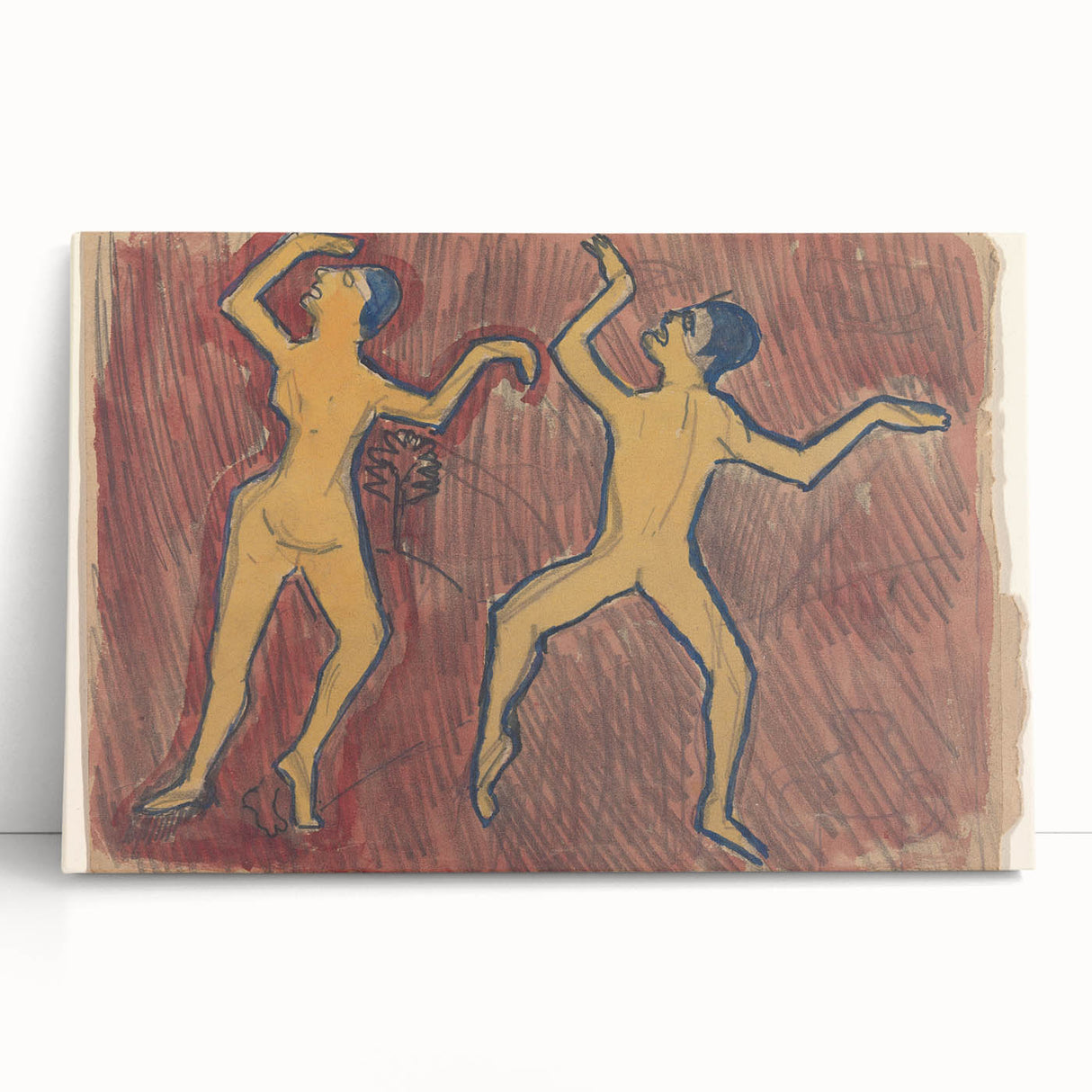 Modern Wall Art - Abstract Dance Study with Expressive Figures