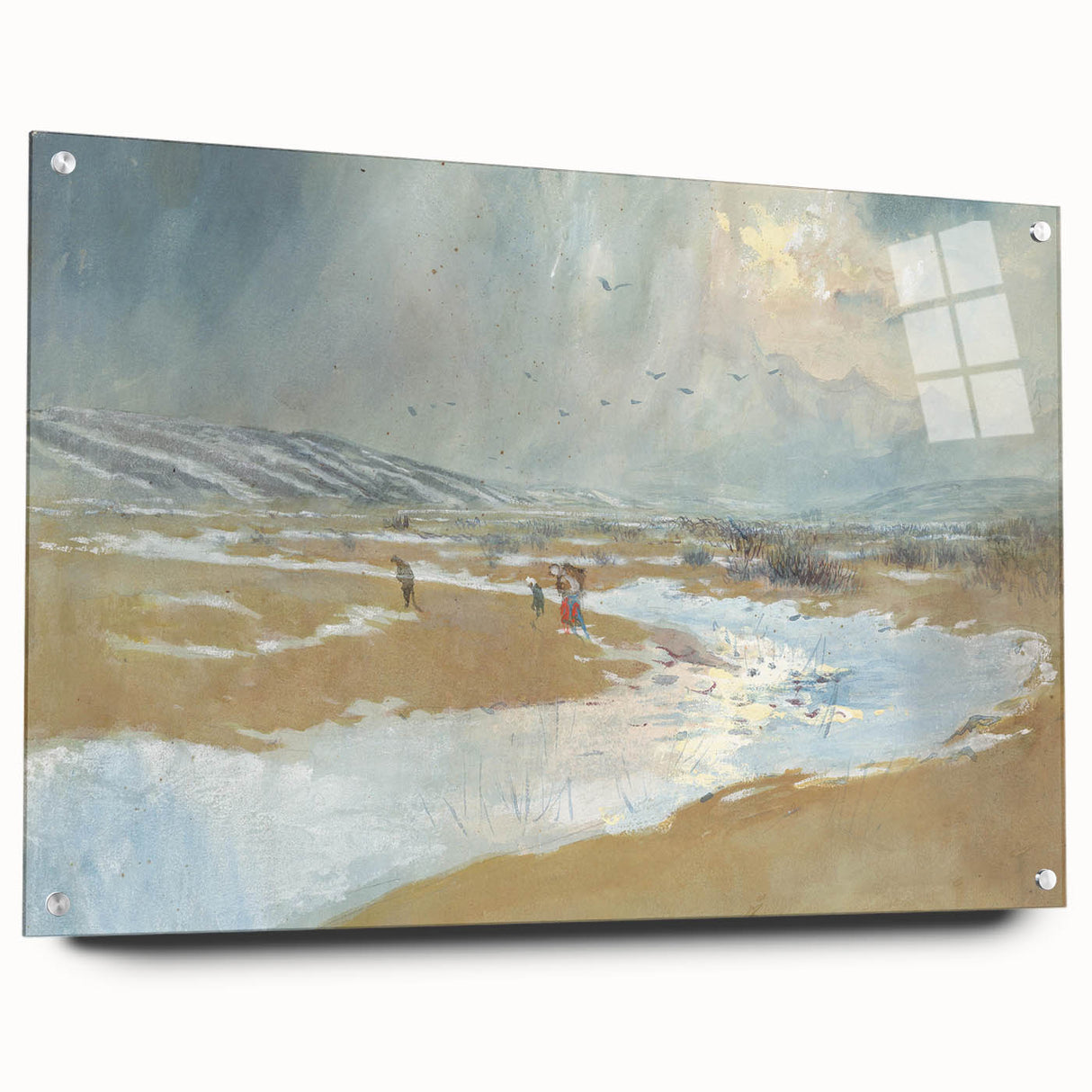 Modern Wall Art - Serene Winter Landscape with Soft Hues