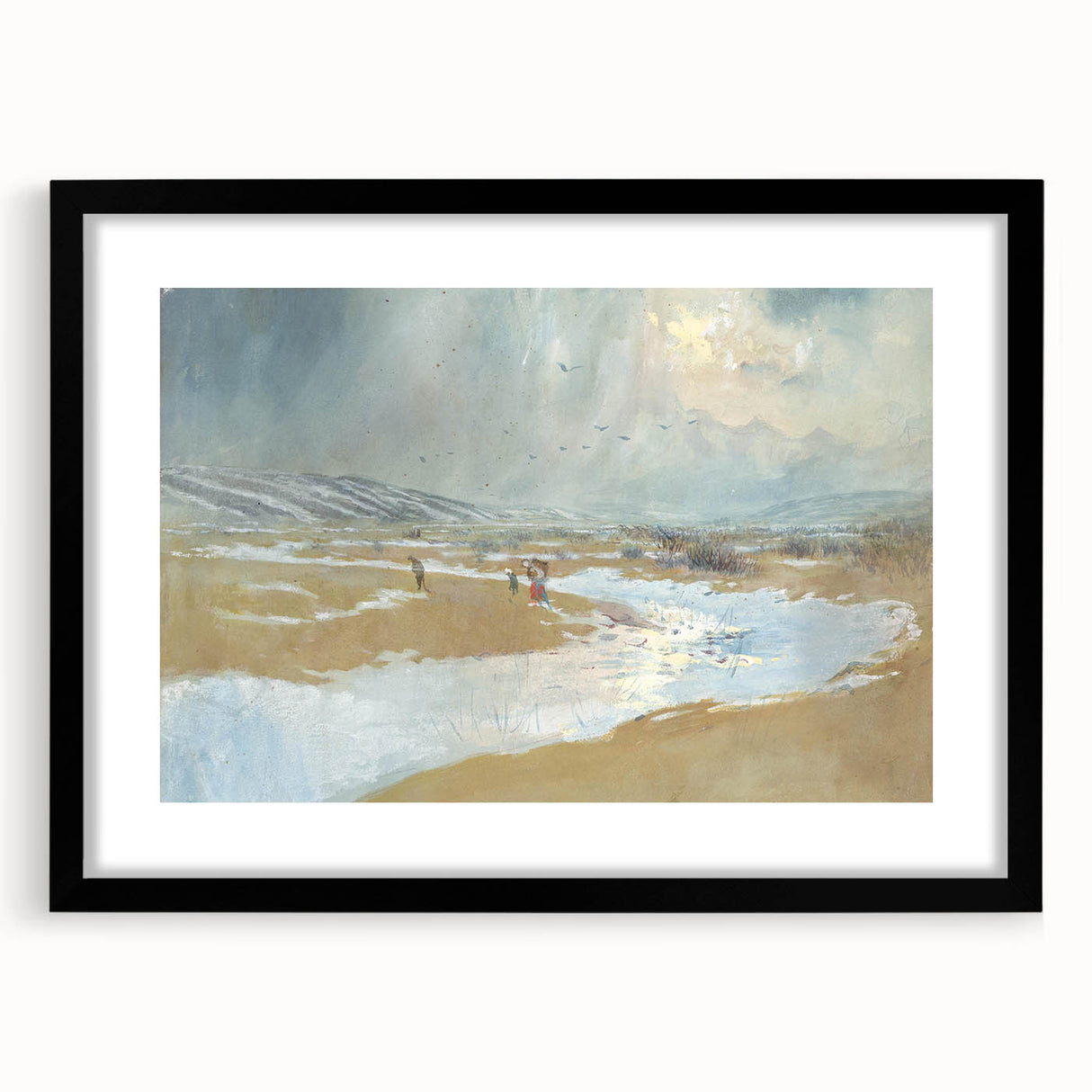 Modern Wall Art - Serene Winter Landscape with Soft Hues