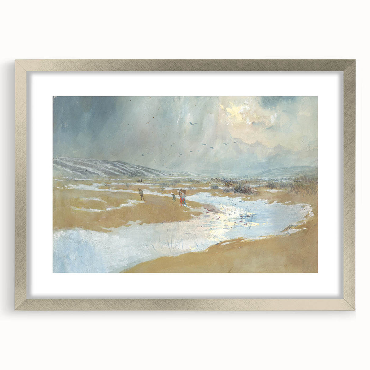 Modern Wall Art - Serene Winter Landscape with Soft Hues
