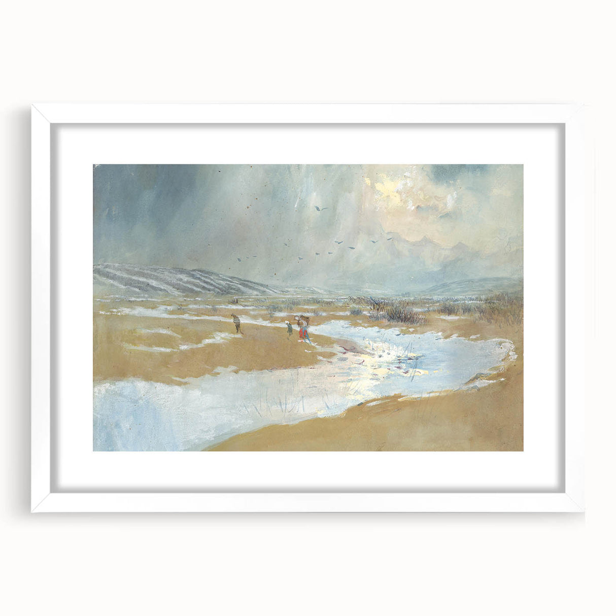 Modern Wall Art - Serene Winter Landscape with Soft Hues