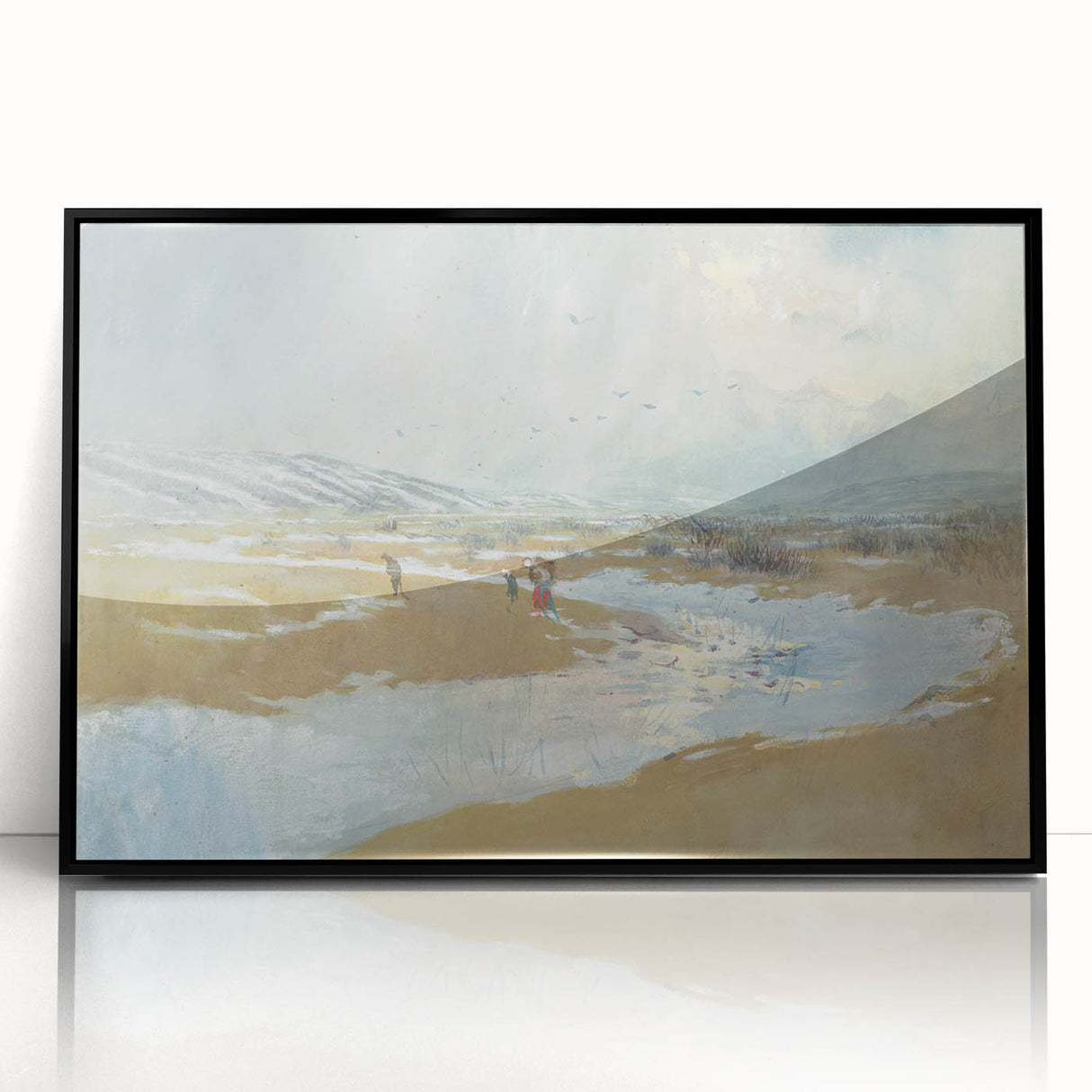Modern Wall Art - Serene Winter Landscape with Soft Hues