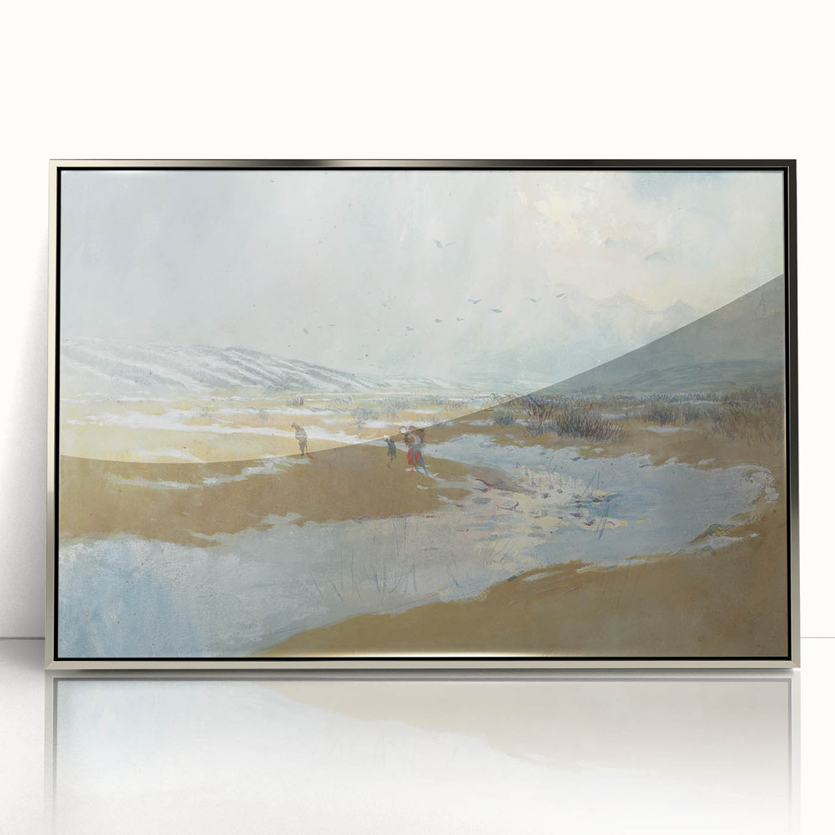 Modern Wall Art - Serene Winter Landscape with Soft Hues