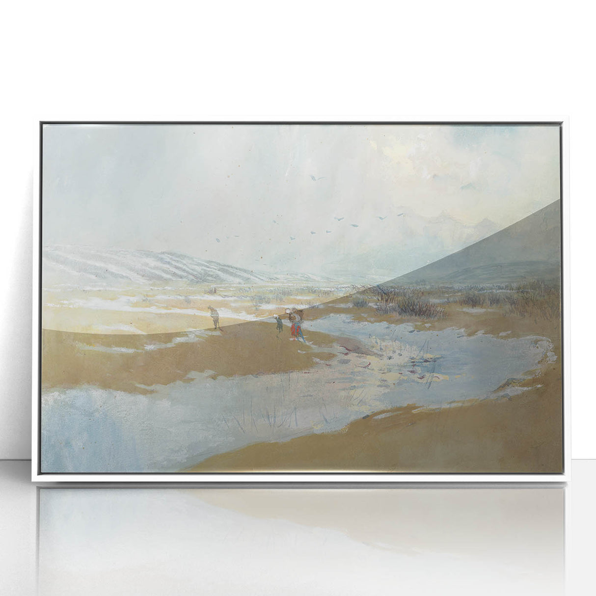 Modern Wall Art - Serene Winter Landscape with Soft Hues