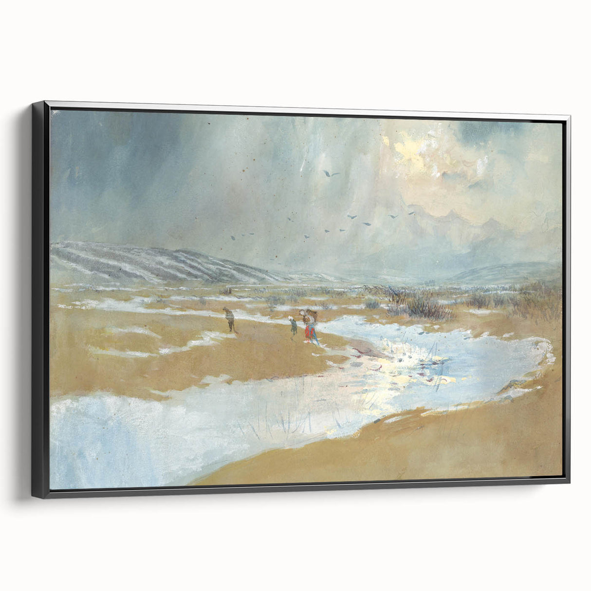 Modern Wall Art - Serene Winter Landscape with Soft Hues