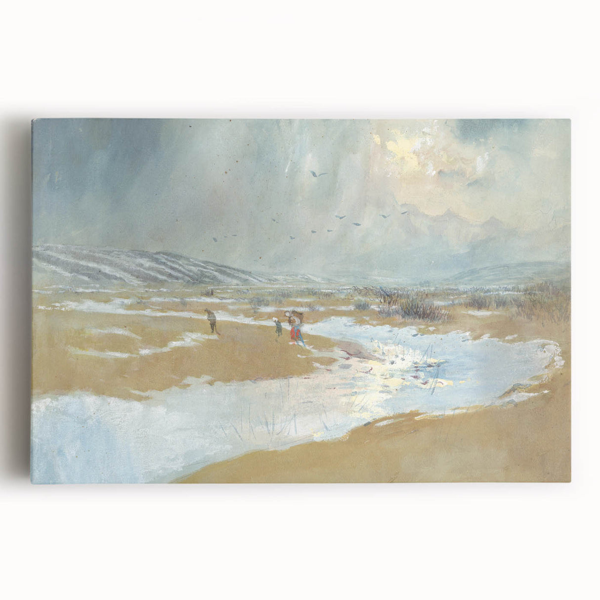 Modern Wall Art - Serene Winter Landscape with Soft Hues