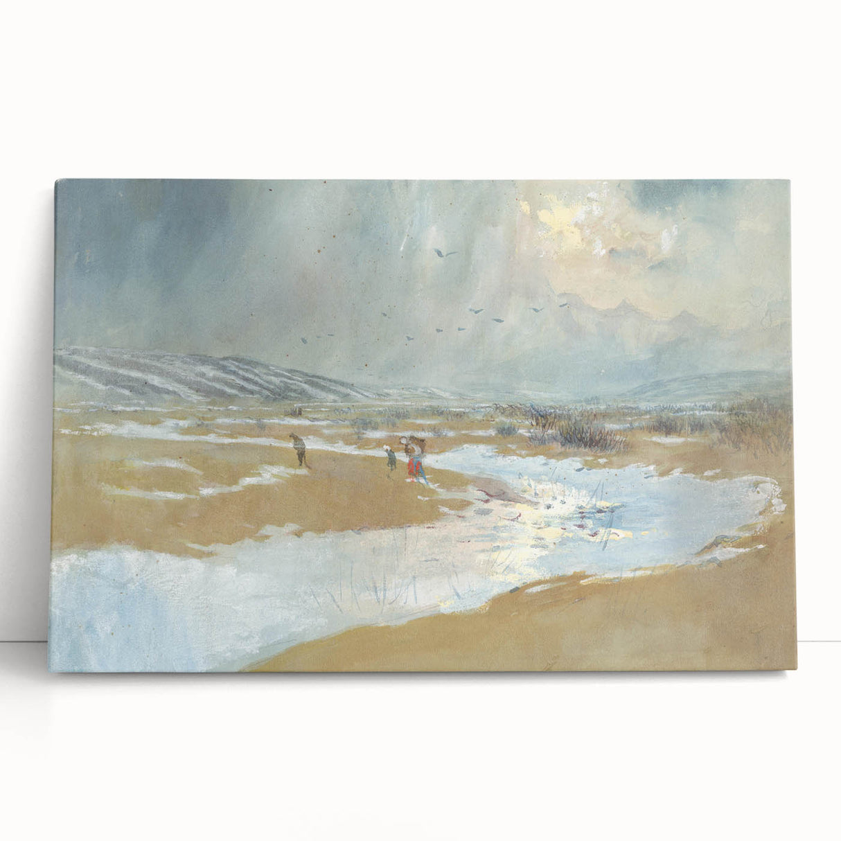 Modern Wall Art - Serene Winter Landscape with Soft Hues