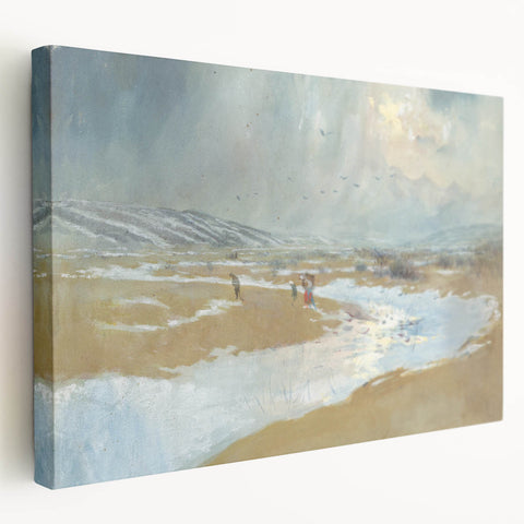 Modern Wall Art - Serene Winter Landscape with Soft Hues
