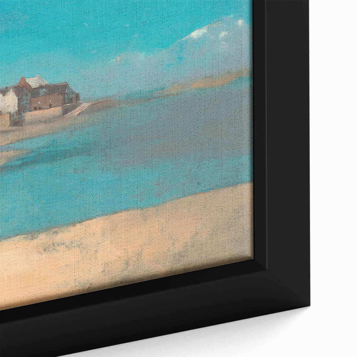 Modern Wall Art - Tranquil Village by the Sea in Brittany
