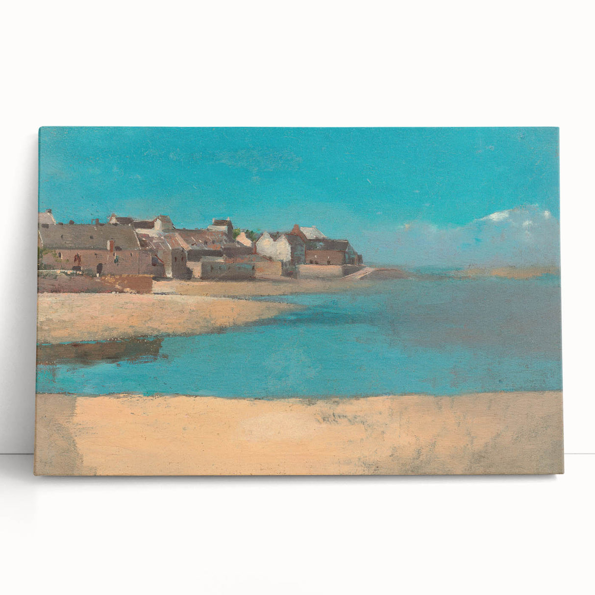 Modern Wall Art - Tranquil Village by the Sea in Brittany