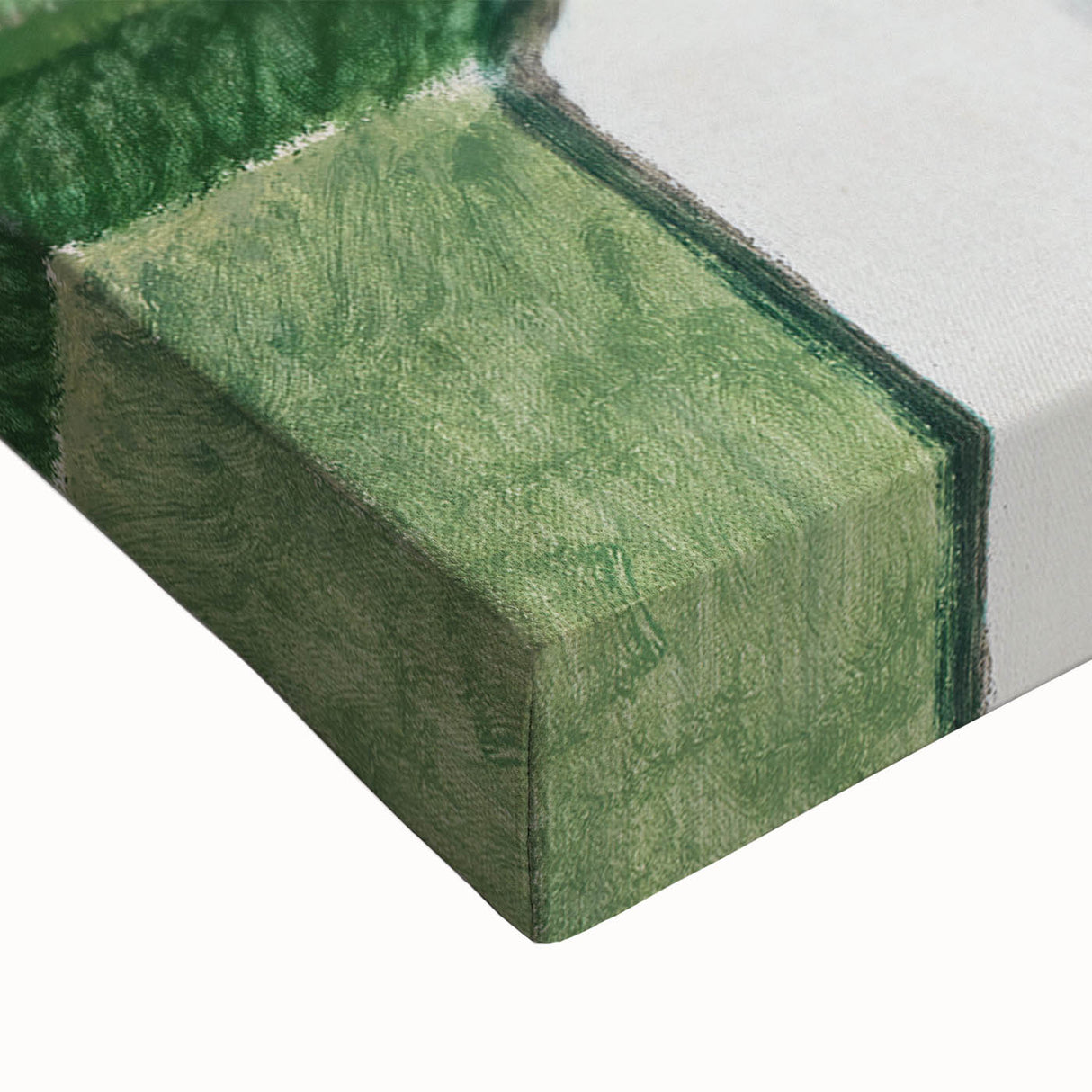 Modern Wall Art - Abstract Cemetery Landscape in Serene Greens