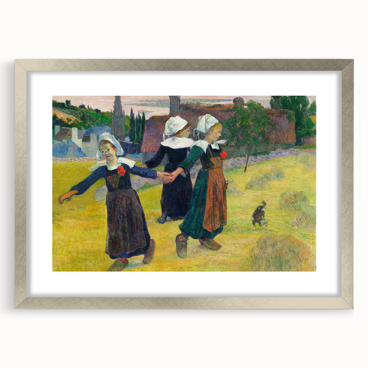 Modern Wall Art – Abstract Modern Art of Breton Girls Dancing