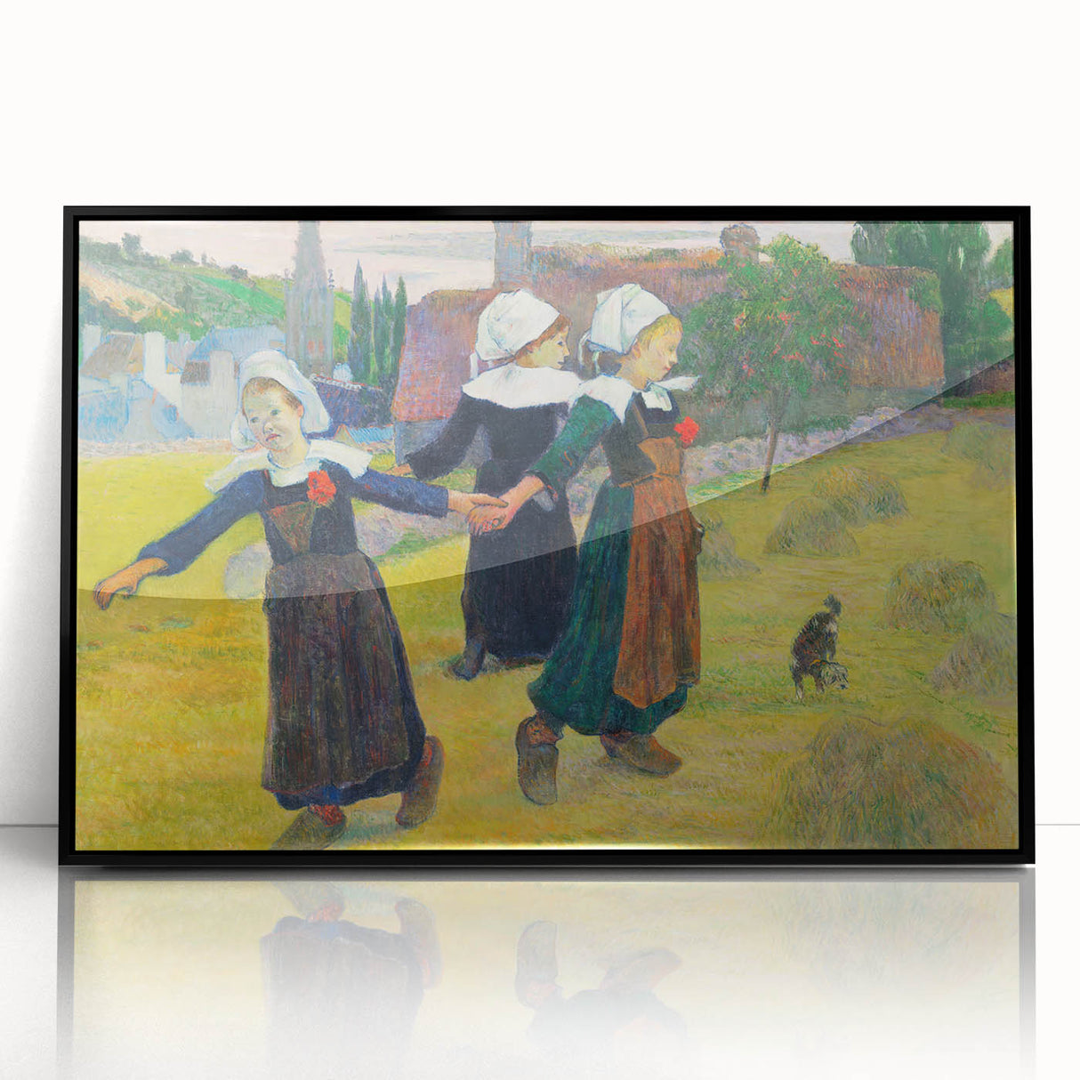 Modern Wall Art – Abstract Modern Art of Breton Girls Dancing