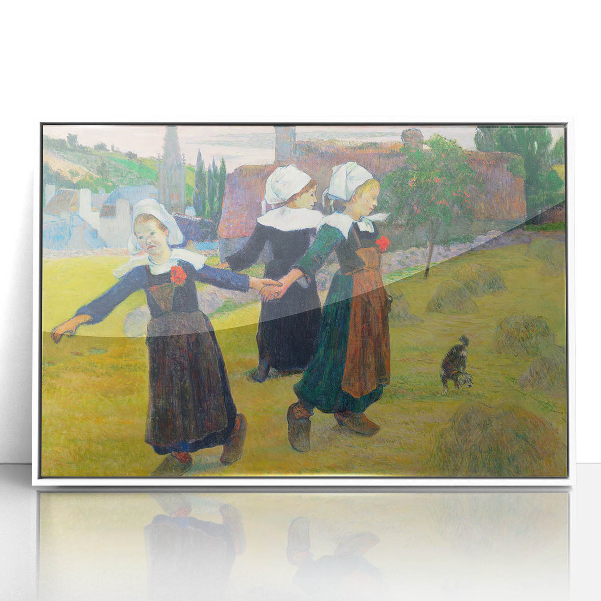 Modern Wall Art – Abstract Modern Art of Breton Girls Dancing