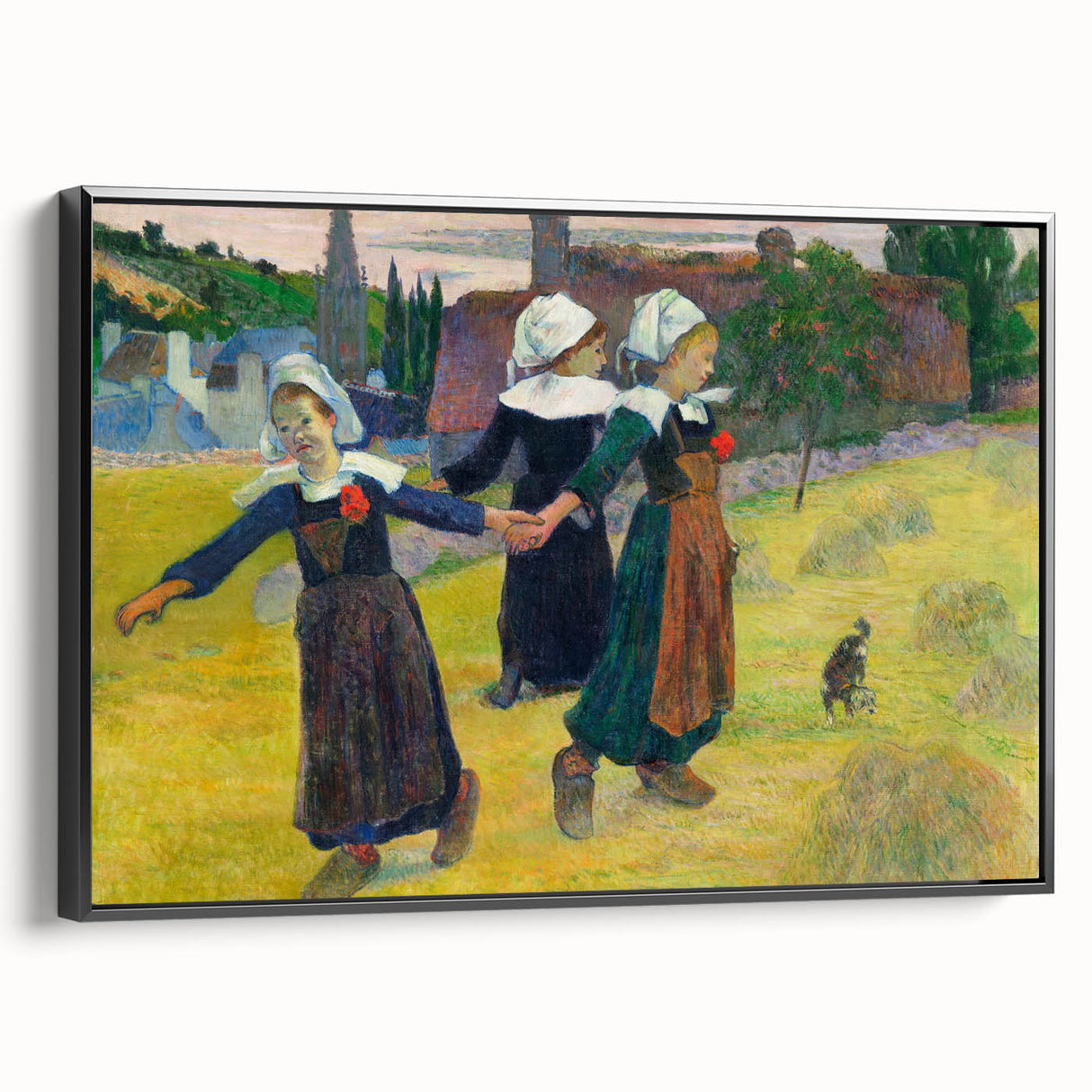 Modern Wall Art – Abstract Modern Art of Breton Girls Dancing