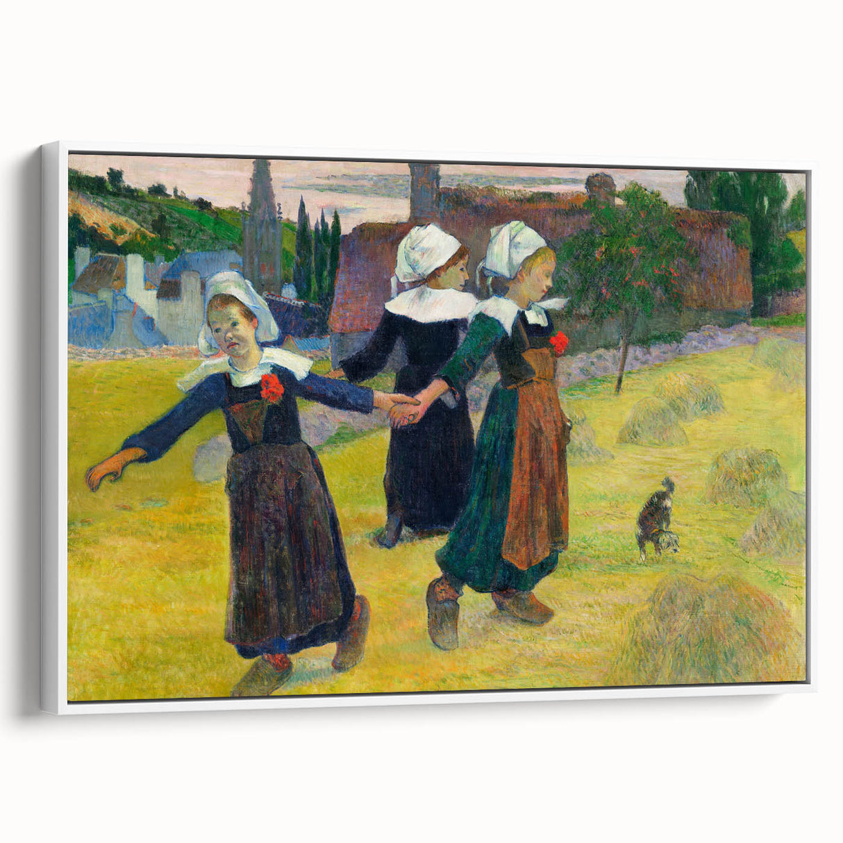 Modern Wall Art – Abstract Modern Art of Breton Girls Dancing