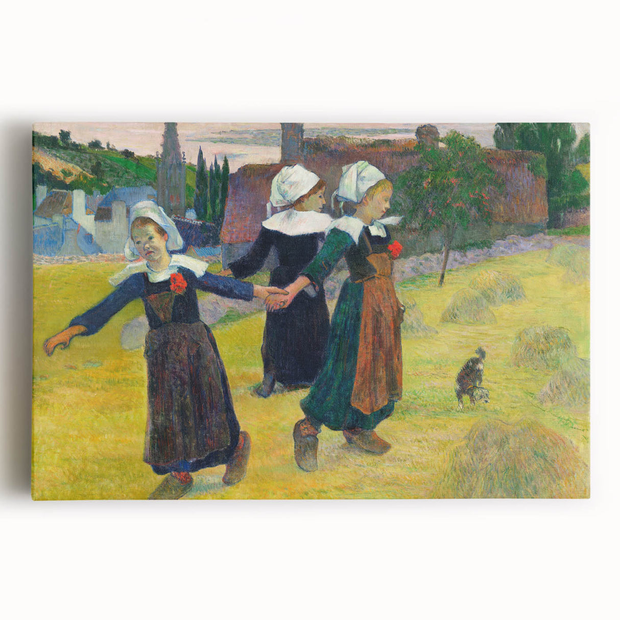 Modern Wall Art – Abstract Modern Art of Breton Girls Dancing