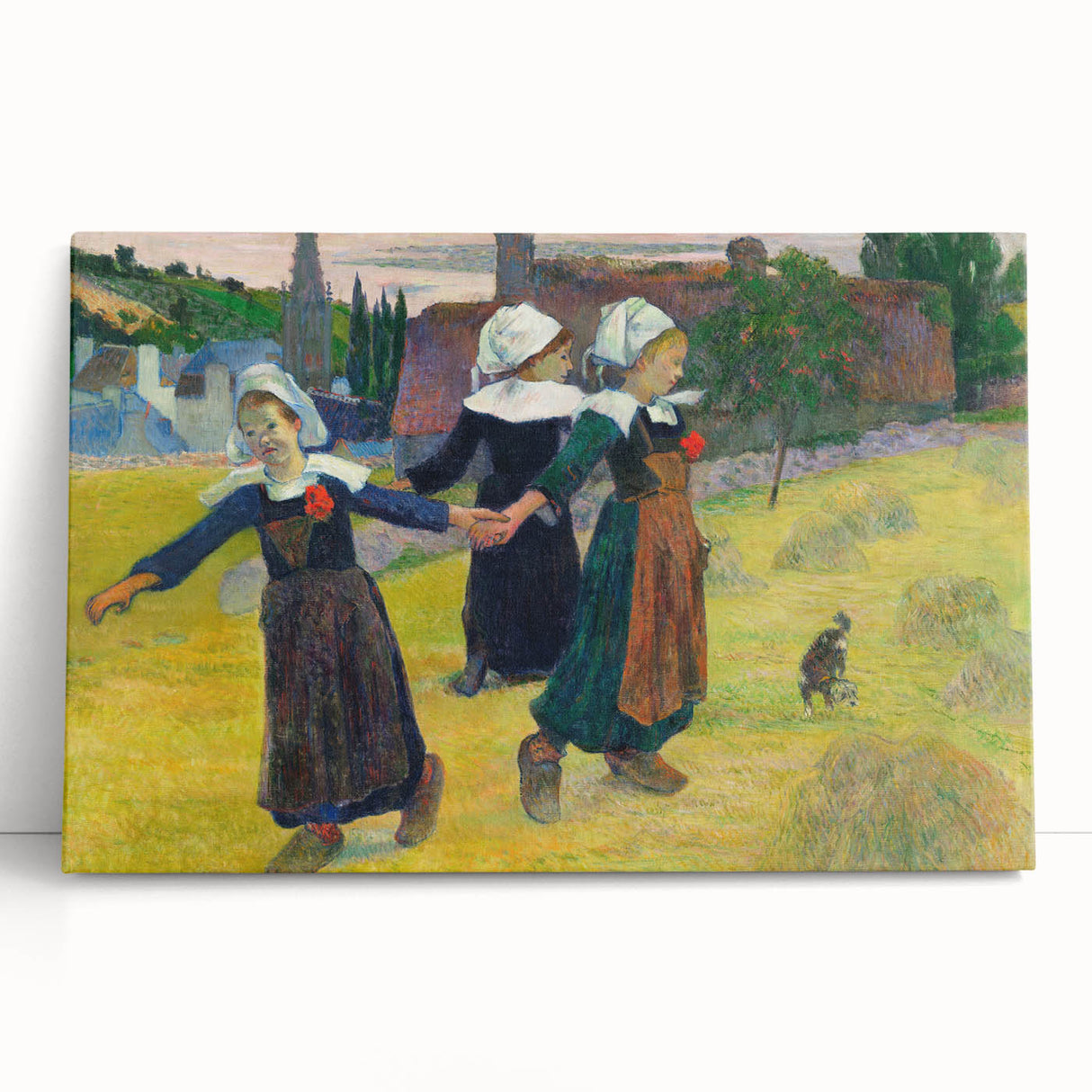 Modern Wall Art – Abstract Modern Art of Breton Girls Dancing
