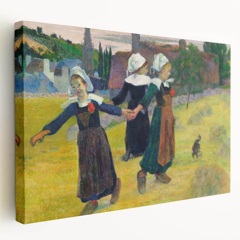 Modern Wall Art – Abstract Modern Art of Breton Girls Dancing