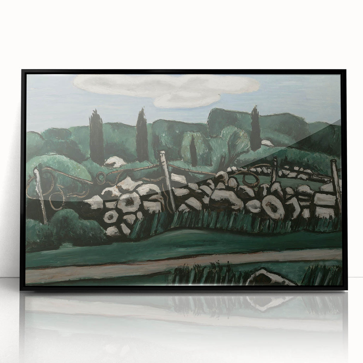 Modern Wall Art – Abstract Modern Art of The Last Stone Walls