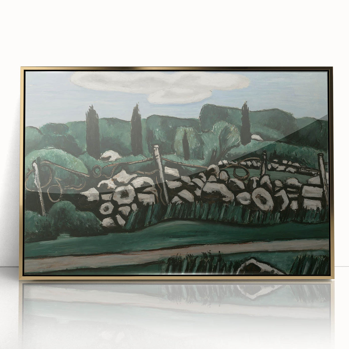 Modern Wall Art – Abstract Modern Art of The Last Stone Walls