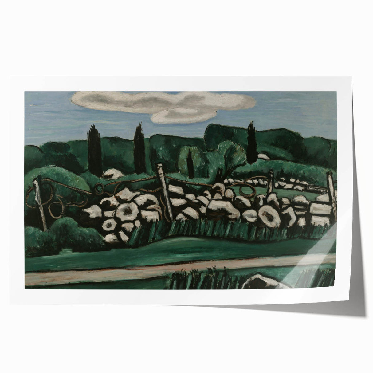 Modern Wall Art – Abstract Modern Art of The Last Stone Walls