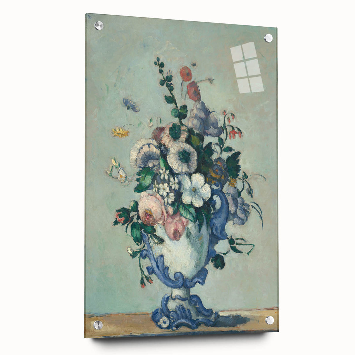 Modern Wall Art - Paul Cézanne’s Flowers in a Rococo Vase Print