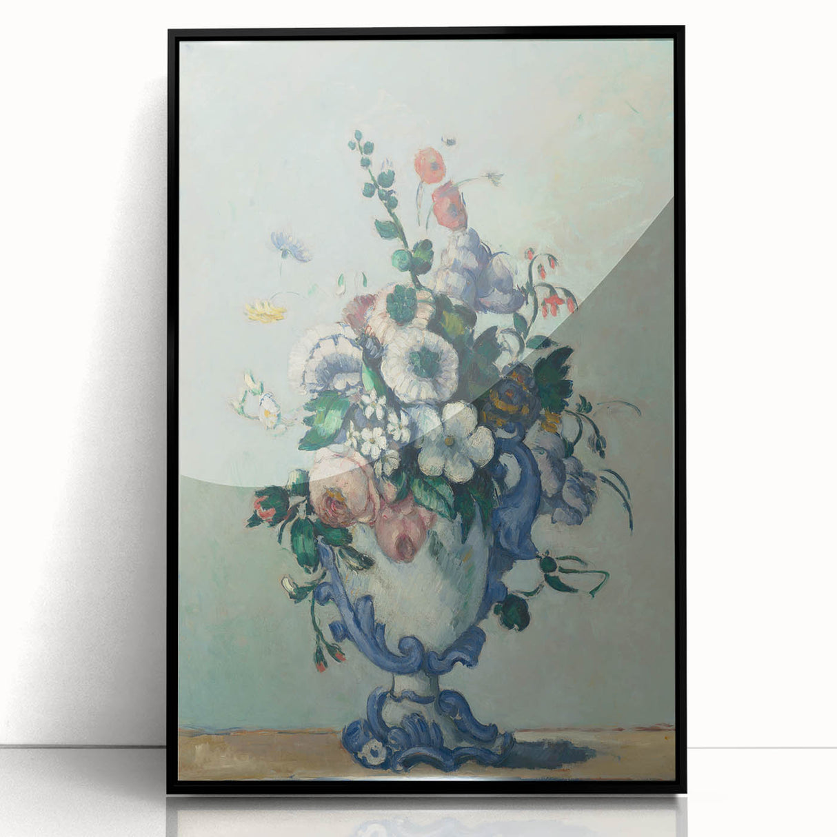 Modern Wall Art - Paul Cézanne’s Flowers in a Rococo Vase Print