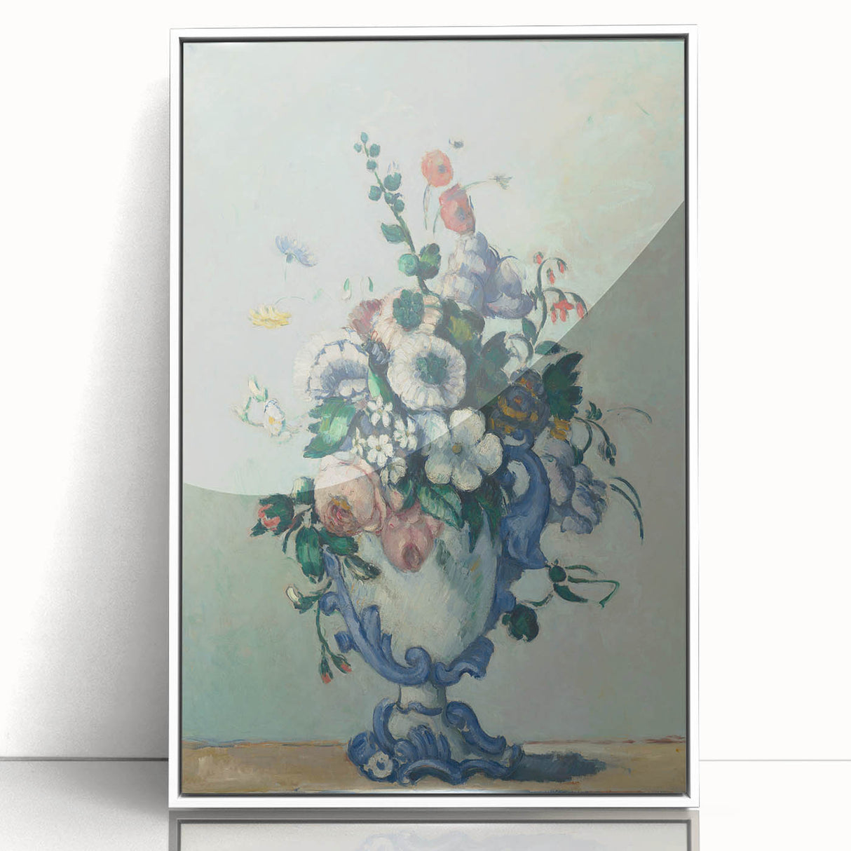 Modern Wall Art - Paul Cézanne’s Flowers in a Rococo Vase Print