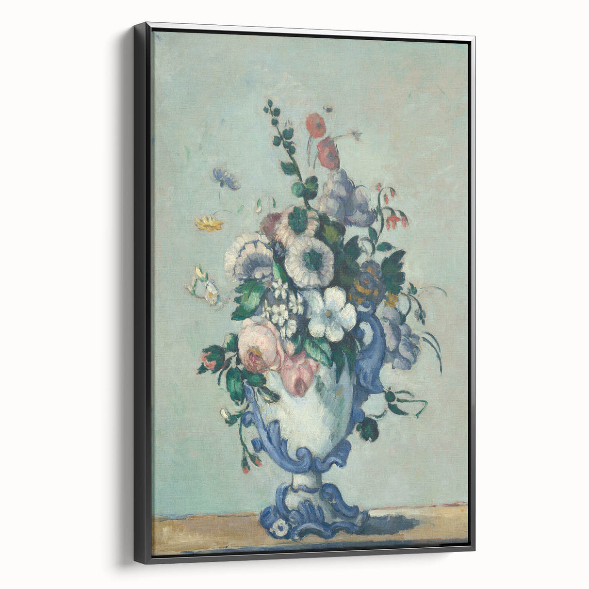 Modern Wall Art - Paul Cézanne’s Flowers in a Rococo Vase Print