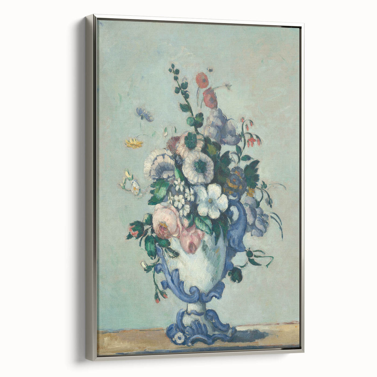 Modern Wall Art - Paul Cézanne’s Flowers in a Rococo Vase Print