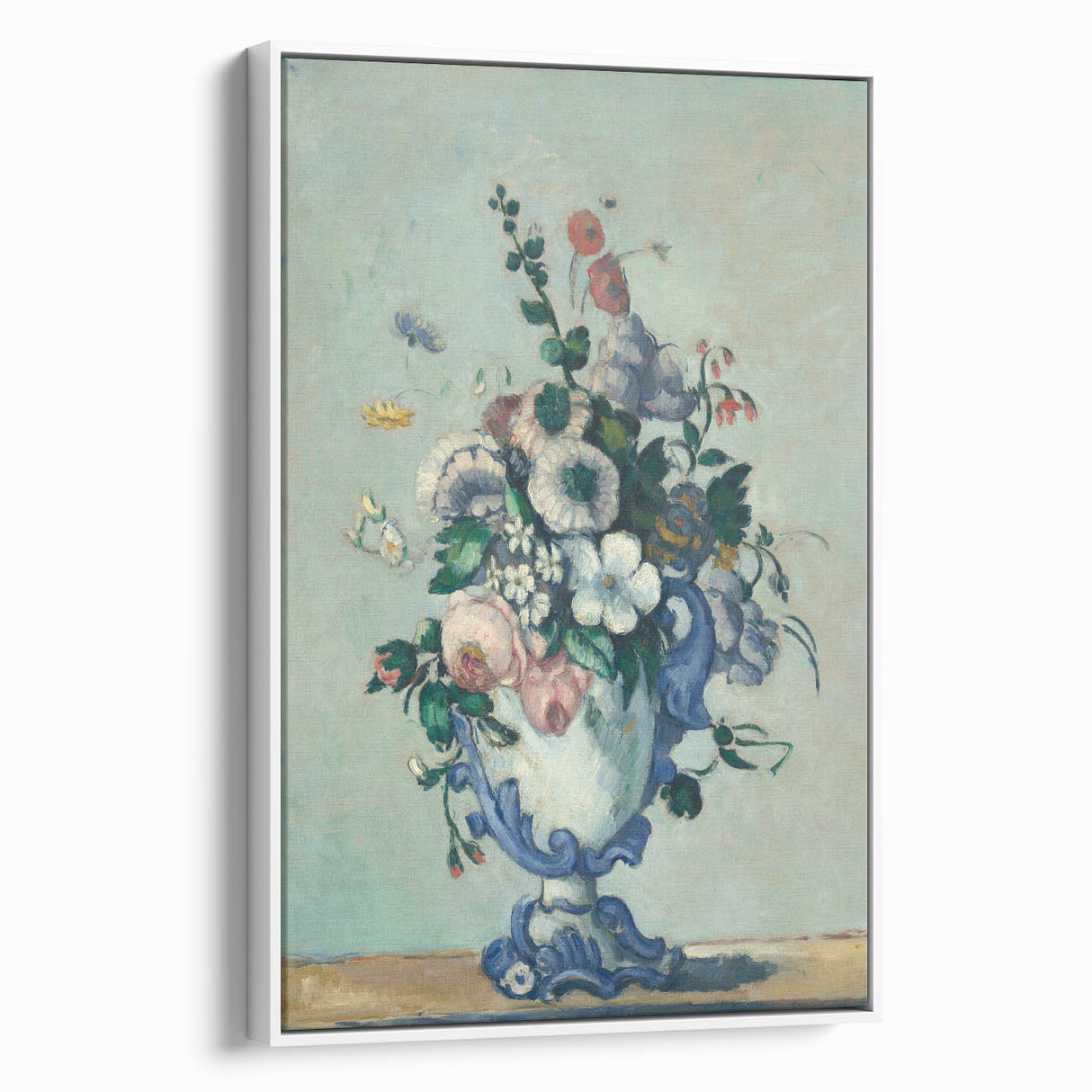 Modern Wall Art - Paul Cézanne’s Flowers in a Rococo Vase Print