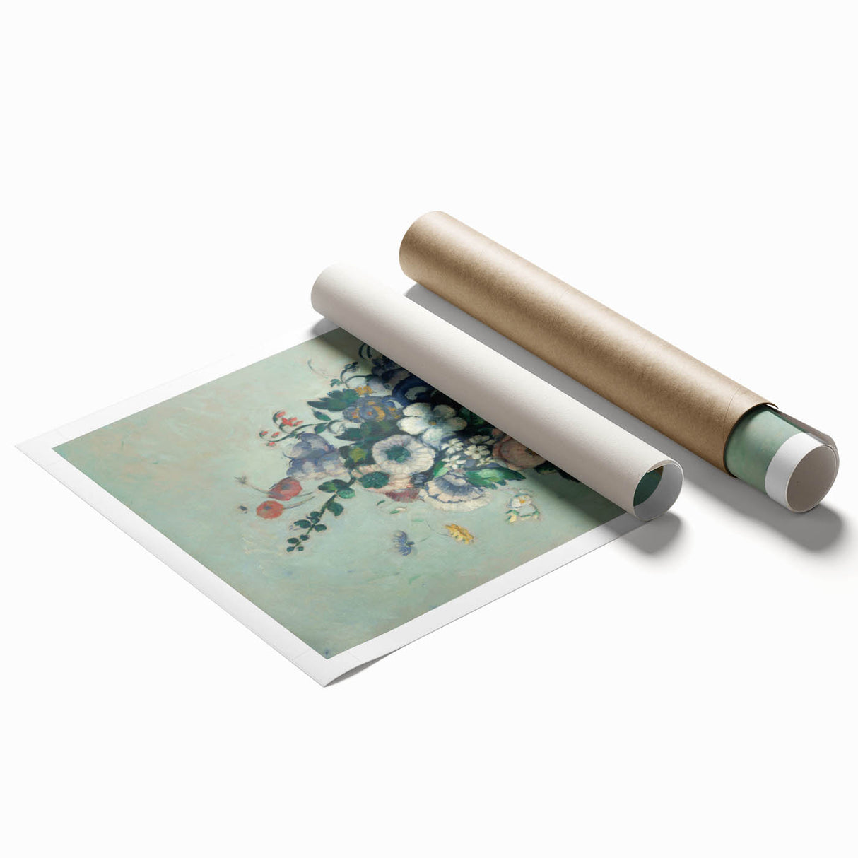 Modern Wall Art - Paul Cézanne’s Flowers in a Rococo Vase Print