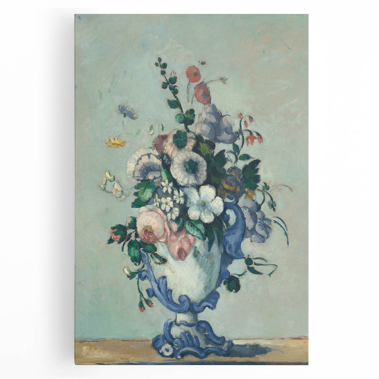 Modern Wall Art - Paul Cézanne’s Flowers in a Rococo Vase Print