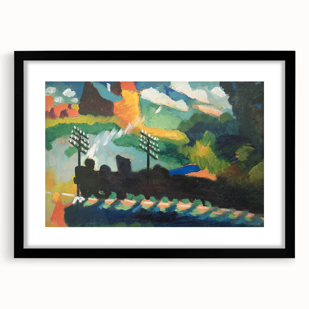 Modern Wall Art – Abstract Modern Railroad at Murnau