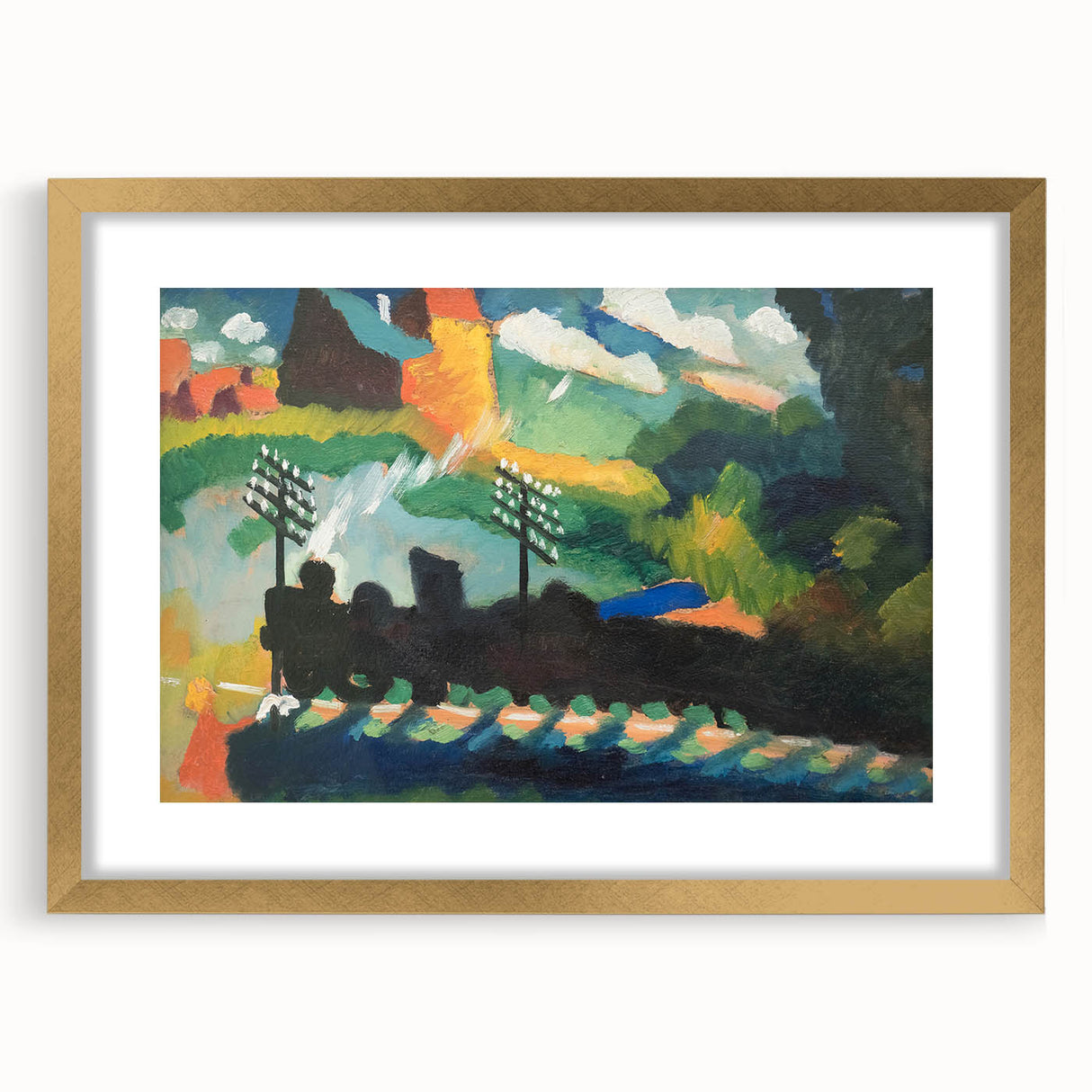 Modern Wall Art – Abstract Modern Railroad at Murnau